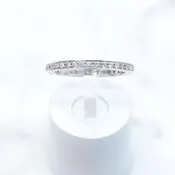 14kt White Gold Diamond Eternity Band