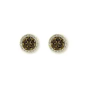 14KT Gold Black Diamond Earrings