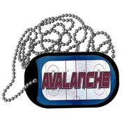 AVALANCHE Graphic Metal Novelty Dog Tag Necklace DT-14663