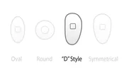 All-Clear Silicone Nose Pads, "D" Style, #2248 – #2265