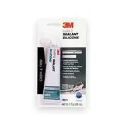 3M™ 051135-08019 Marine-Grade Silicone Sealant, Solid, Clear, Acetic Acid, 3 oz, Tube