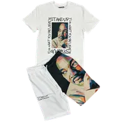 BLACK PIKE STANDUP SHORT SET - WHITE