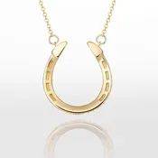 LIMITED-EDITION 14k Kentucky Derby® Gold Horseshoe Necklace