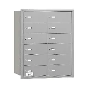12 Door Rear Loading 3612 Salsbury 4B+ Horizontal Mailboxes