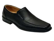 Esse Comfort Men's Leather Bicycle Toe Loafer - Black