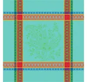 Cassis Turquoise Cotton Jacquard Napkin