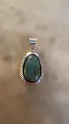Cerrillos Turquoise Austin Garcia Cerrillos Turquoise PendantSanto Domingo Pueblo Arts & Jewelry