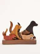 5 Dogs Sculpture