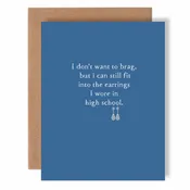 EARRINGS GREETING CARD