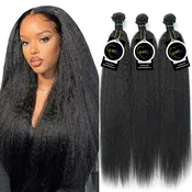 Hair Control Studio Unprocessed Hair 3 Bundles Human Hair Extensions Bundle Deals