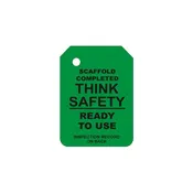 G-101-0 GREEN SCAFFOLD TAG INSERT