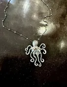 OXIDIZED OCTOPUS NECKLACE — JOHNNIE Q
