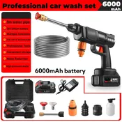 Rechargeable Battery Powered Portable Pressure Washer with Toolbox Sprayer for Car and Surface Cleaning