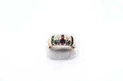 Tricolor Gemstone Ring — Langert Netzband Fine Jewelers