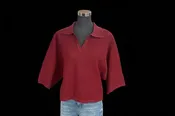 Burgundy Collared Sweater