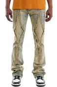 T Blue Diamond Skinny Flare Jeans - Stacked Flare Fit