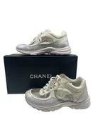 Chanel 18S CC Transparent Sneakers Women's Size 38.5 ~ US 8.5