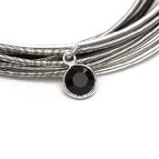 Black Crystal DIA Charm Set