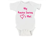 My Auntie (YOUR NAME HERE) <3's Me Gerber Onesie ®