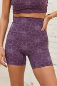 Active Essentials Violet Floral Bike Short