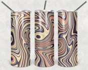 Abstract Creamsicle 20oz Tumbler