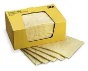 3M™  RP-110 11″ X 13″ Yellow Chemical Sorbent Pad