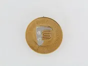 12K-GOLD FILLED DIAMOND BROOCH / PIN
