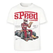 3Forty Inc Boys Speed Maker Tee - Comfort Fit - White