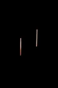 Bar Stud Earrings, Gold Fill, Rose Gold Fill or Sterling Silver