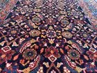 Auth:  Antique Heriz   RARE Wool Foundation  Mystical ART  Organic   Blue 4x7