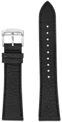 Black Textured Leather Strap