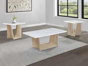 Adea 3-Piece Faux Marble Living Room Table Set