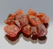 Untreated 20.63ct collectors uncut Spessartite Garnet set