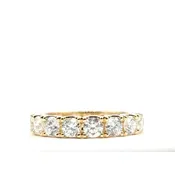Ring Eternity 4.13ctw Lab-Grown Diamond 14ky Sz8 5.14g 126050025
