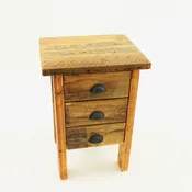 Barnwood Nightstand With Drawers