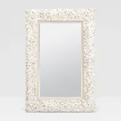 Abigail Mirror Beige Mix Coco Beads