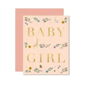 Baby Girl Storybook Greeting Card
