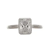 Bezel Radiant Solitaire
