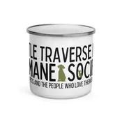 Enamel Camp Logo Mug — Little Traverse Bay Humane Society