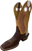 HONDO BOOTS MEN'S BULLHIDE WESTERN BOOTS - BROAD SQUARE TOE 2508