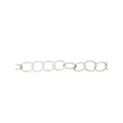 10mm Sterling Silver Twisted Link Chain