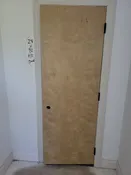 H1 - Flush Birch Interior Door, 24 x 80, Hollow Core, Good Condition