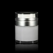 Echo 50 ML Airless Jar with Matte Silver Collar
