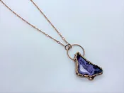 Agate Slice Druzy Necklace