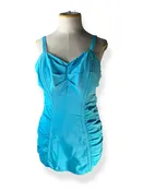 1950s Catalina Rouched Bathing Suit M