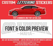 Custom Lettering Sticker