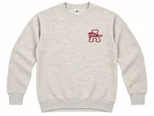 'Curly Tail' in front of 'A' - Left Chest | Oatmeal Heather