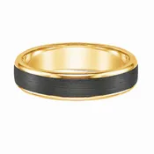 Charcoal and Gold Step Edge Band