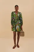 Amazonia Forest Blue Mini Dress