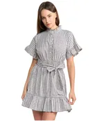 Amiri Dress White Blue Navy